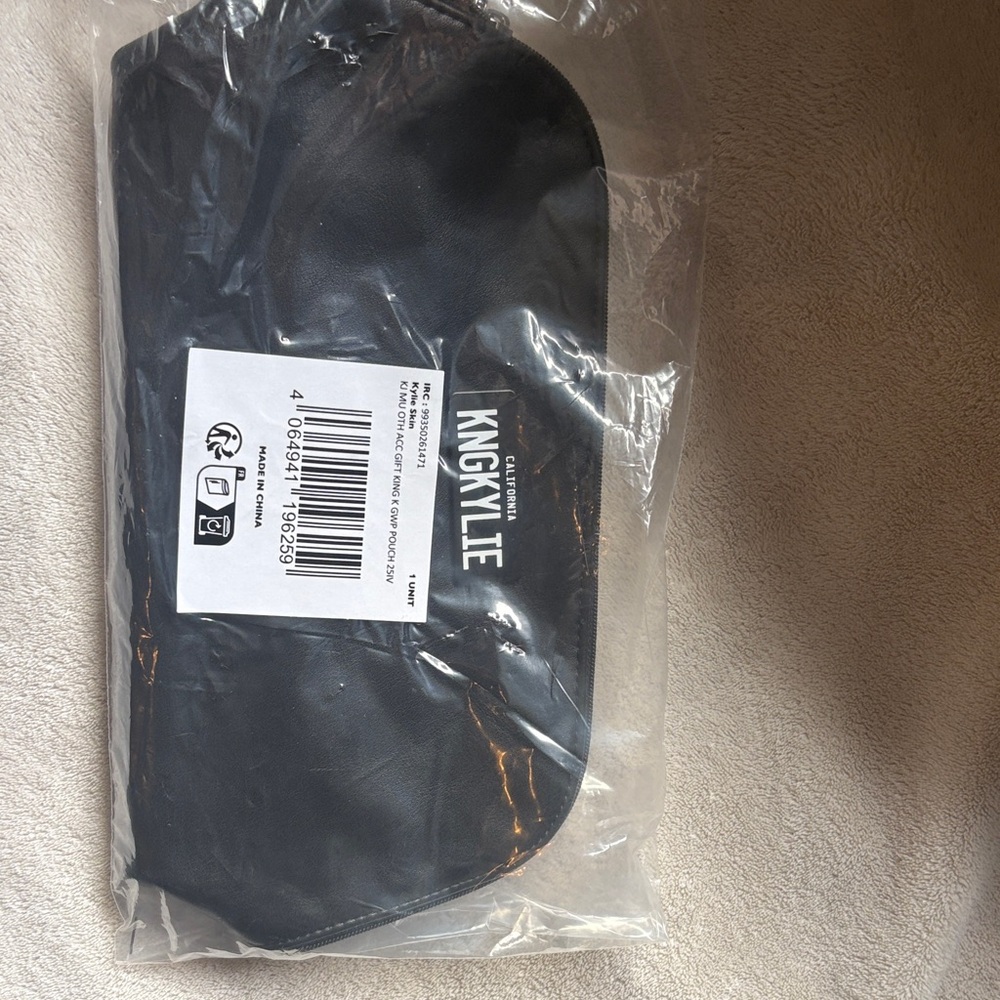 Kylie Cosmetics Sleek Black Makeup Bag